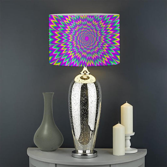 Spiky Spiral Moving Optical Illusion Drum Lamp Shade