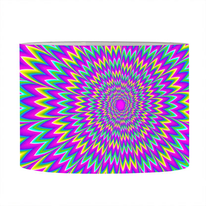 Spiky Spiral Moving Optical Illusion Drum Lamp Shade
