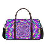 Spiky Spiral Moving Optical Illusion Duffle Bag