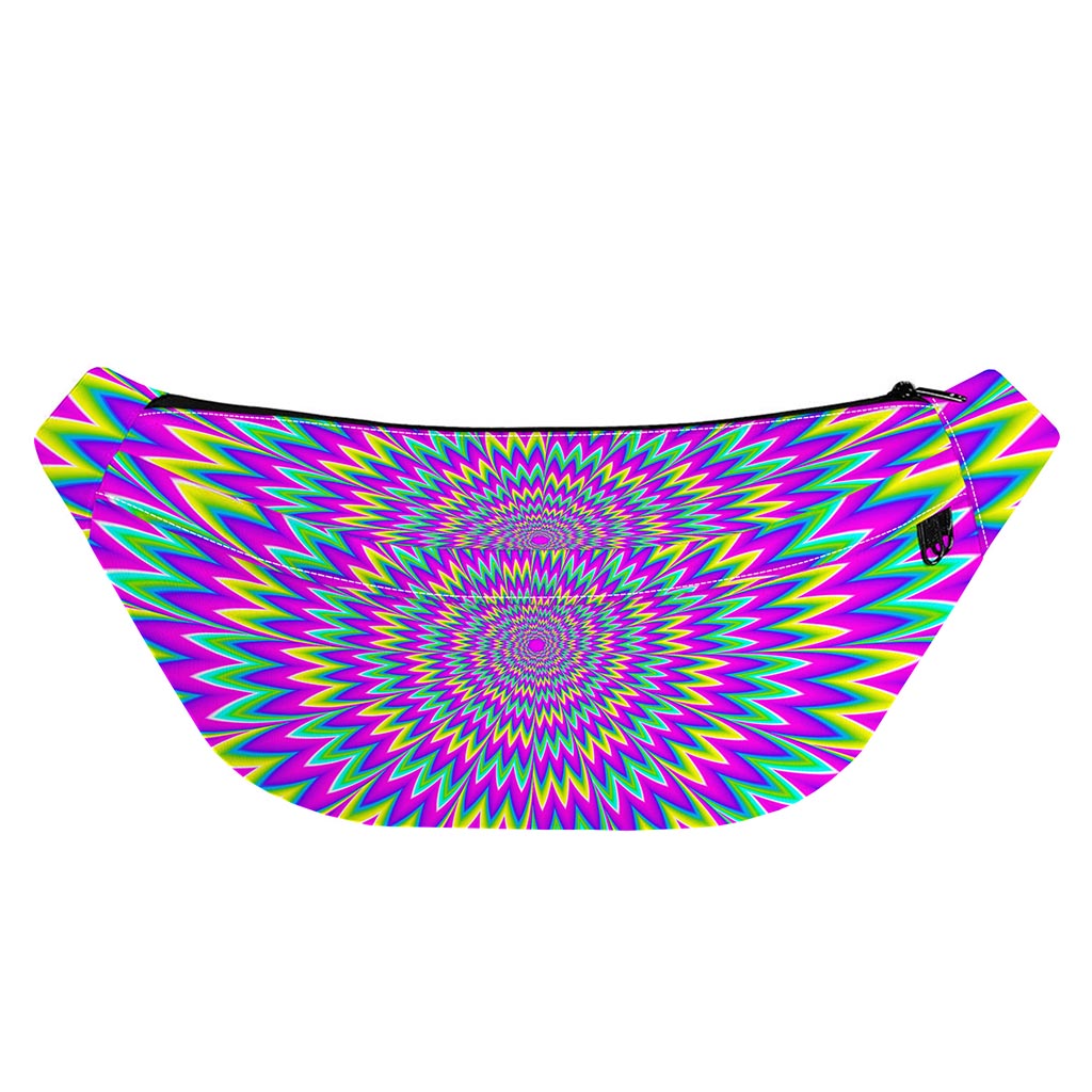Spiky Spiral Moving Optical Illusion Fanny Pack