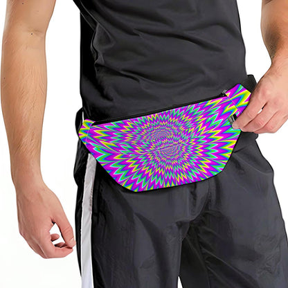 Spiky Spiral Moving Optical Illusion Fanny Pack