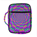 Spiky Spiral Moving Optical Illusion Front Pocket Bible Bag