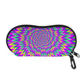 Spiky Spiral Moving Optical Illusion Glasses Case
