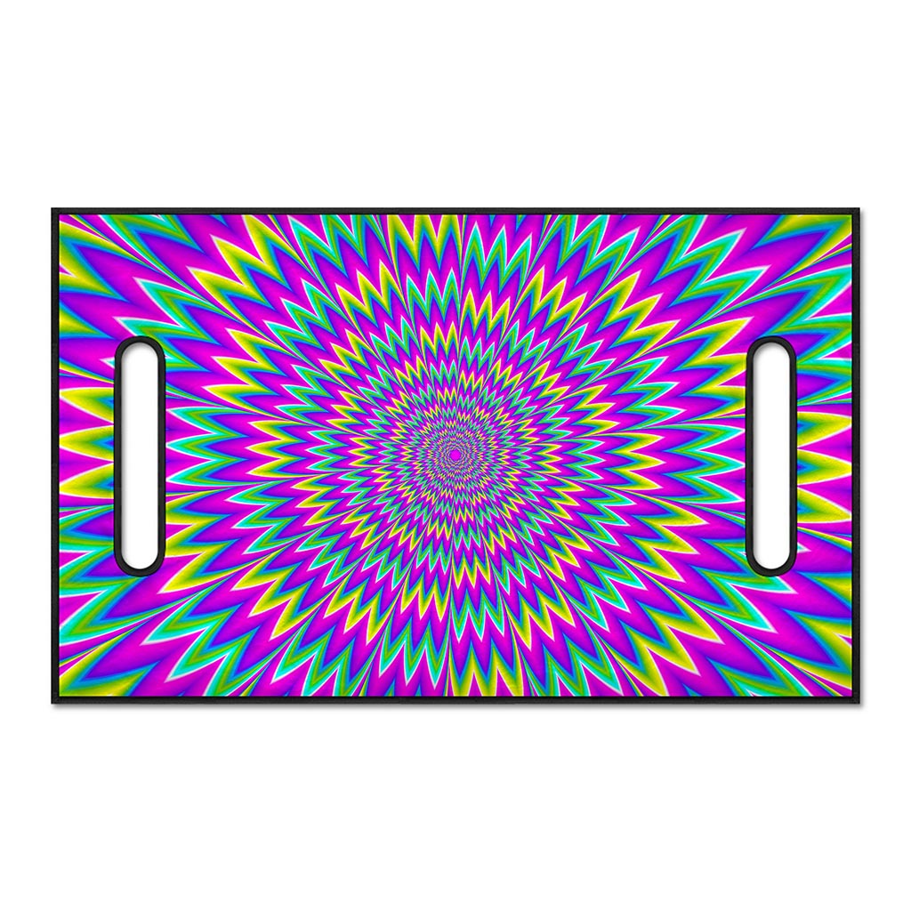 Spiky Spiral Moving Optical Illusion Golf Cart Seat Cover