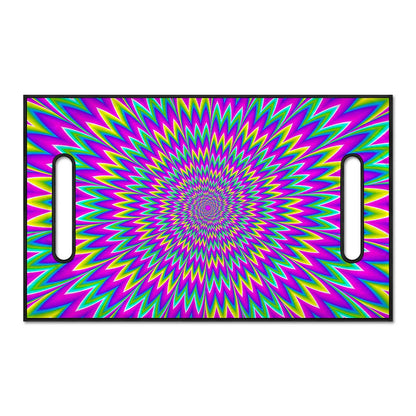 Spiky Spiral Moving Optical Illusion Golf Cart Seat Cover