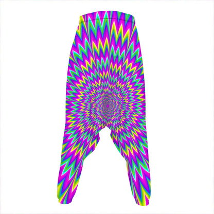 Spiky Spiral Moving Optical Illusion Hammer Pants