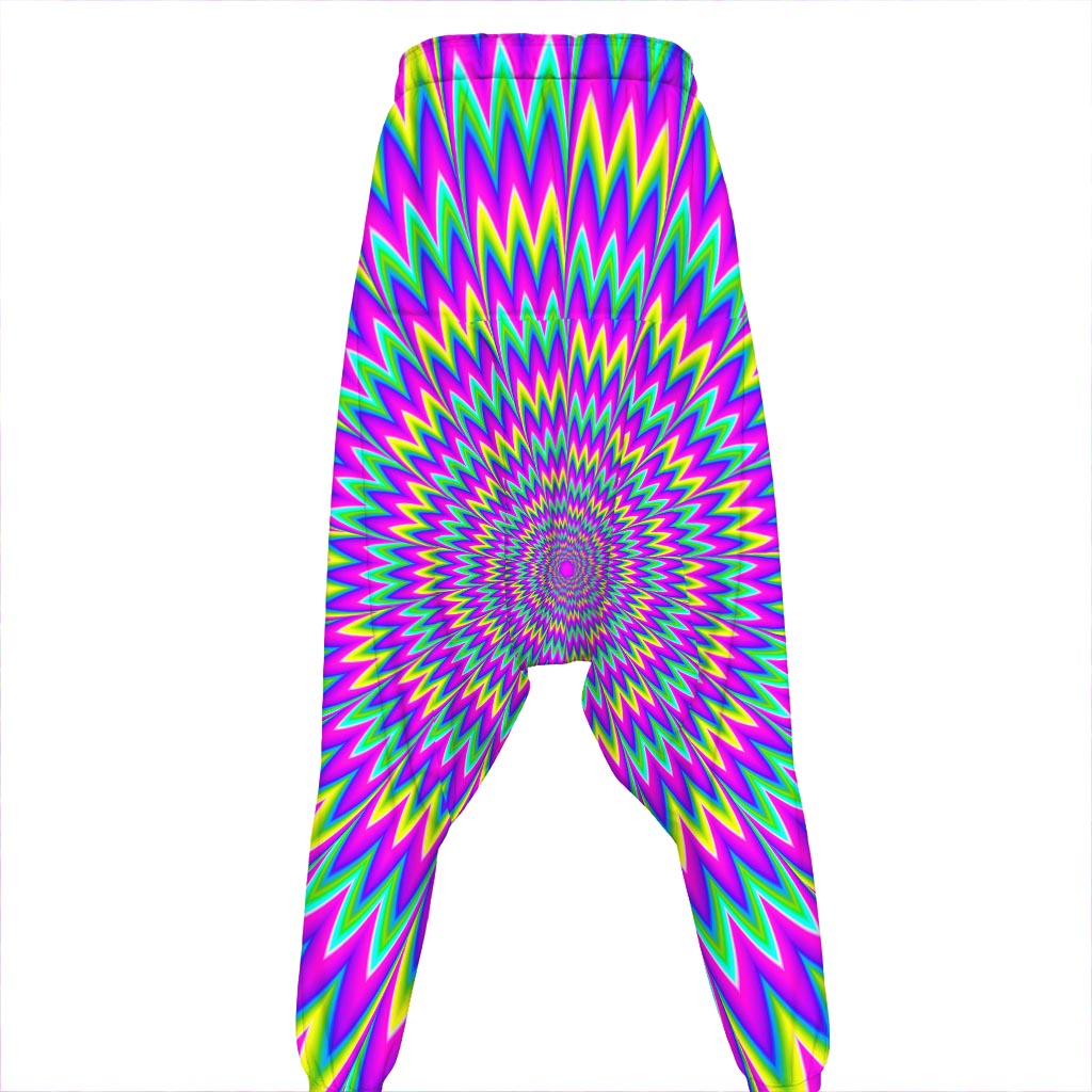 Spiky Spiral Moving Optical Illusion Hammer Pants