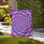 Spiky Spiral Moving Optical Illusion House Flag