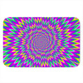 Spiky Spiral Moving Optical Illusion Indoor Door Mat
