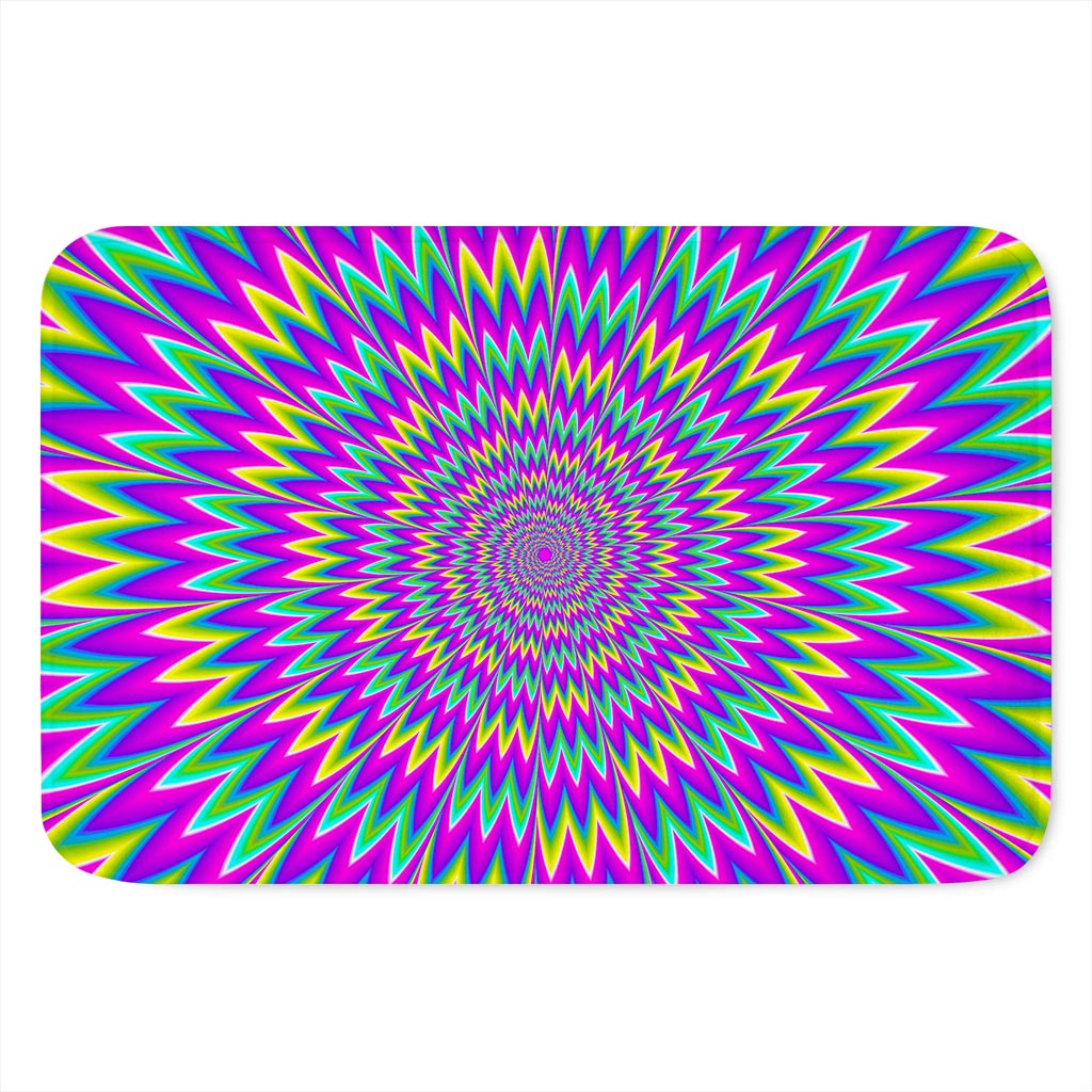 Spiky Spiral Moving Optical Illusion Indoor Door Mat