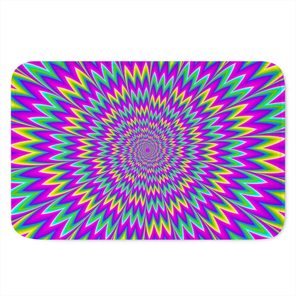 Spiky Spiral Moving Optical Illusion Indoor Door Mat