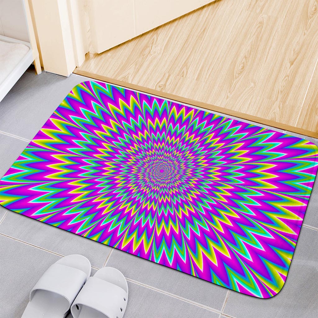 Spiky Spiral Moving Optical Illusion Indoor Door Mat