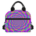 Spiky Spiral Moving Optical Illusion Insulated Lunch Bag