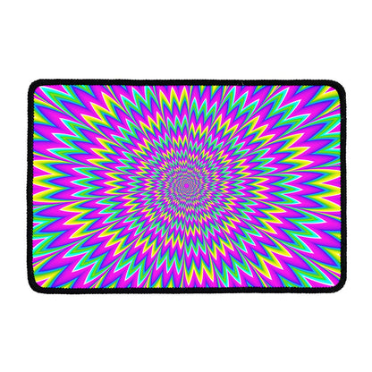 Spiky Spiral Moving Optical Illusion Kitchen Mat