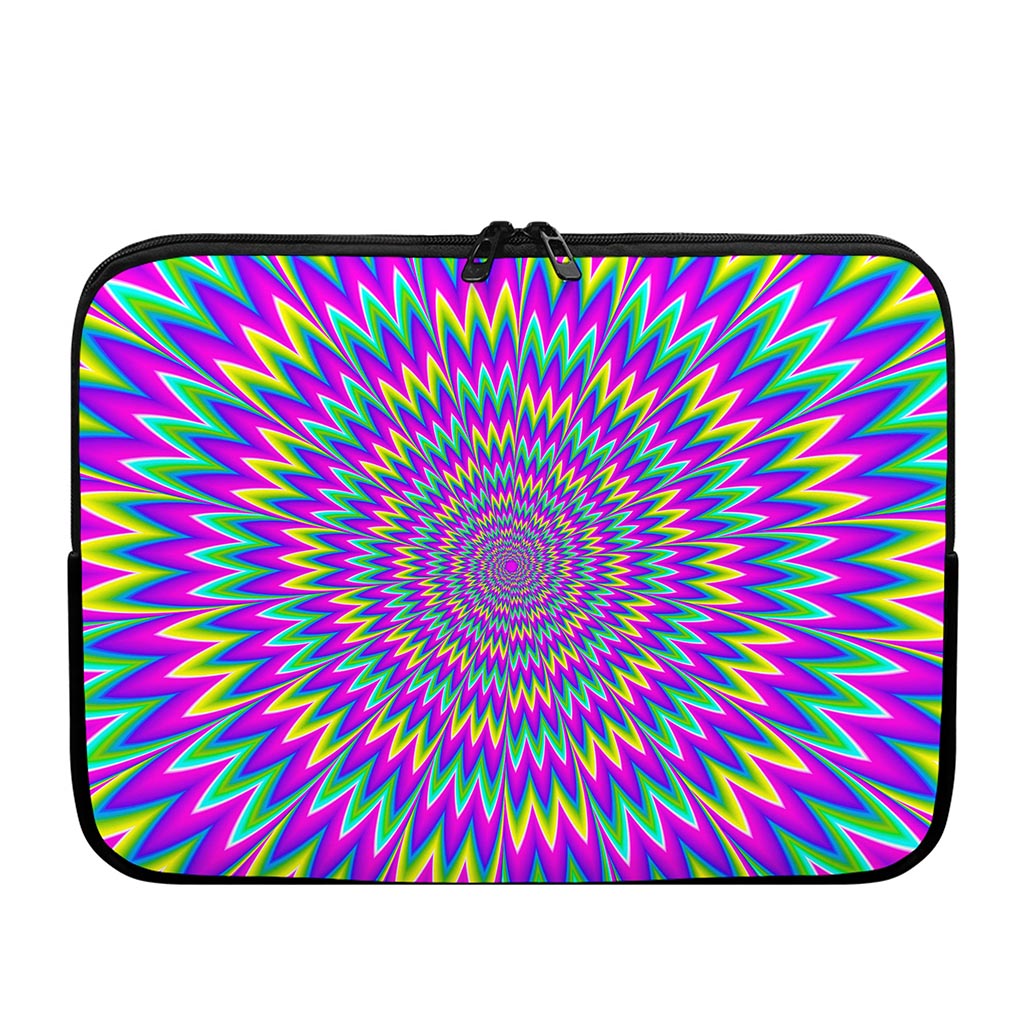 Spiky Spiral Moving Optical Illusion Laptop Sleeve