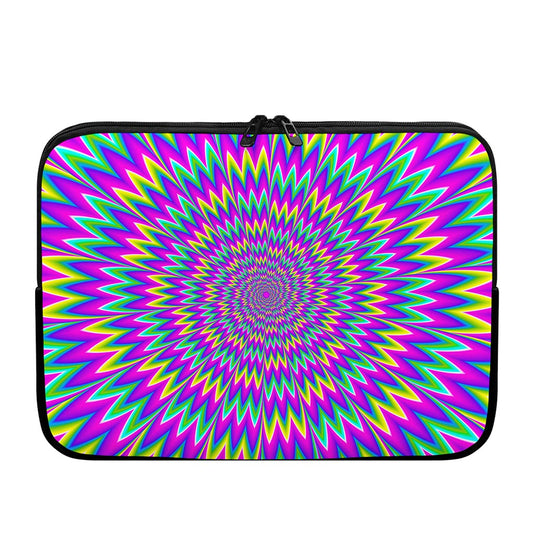 Spiky Spiral Moving Optical Illusion Laptop Sleeve