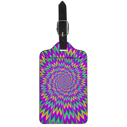 Spiky Spiral Moving Optical Illusion Luggage Tag