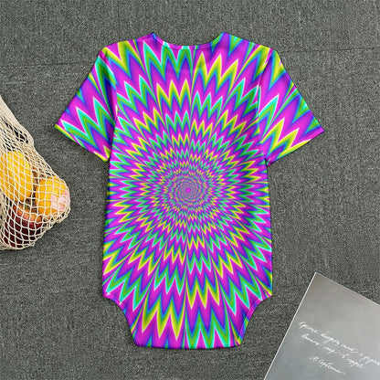 Spiky Spiral Moving Optical Illusion Men's Bodysuit