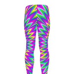 Spiky Spiral Moving Optical Illusion Men's leggings