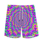 Spiky Spiral Moving Optical Illusion Men's Sports Shorts