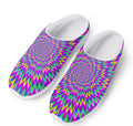 Spiky Spiral Moving Optical Illusion Mesh Casual Shoes