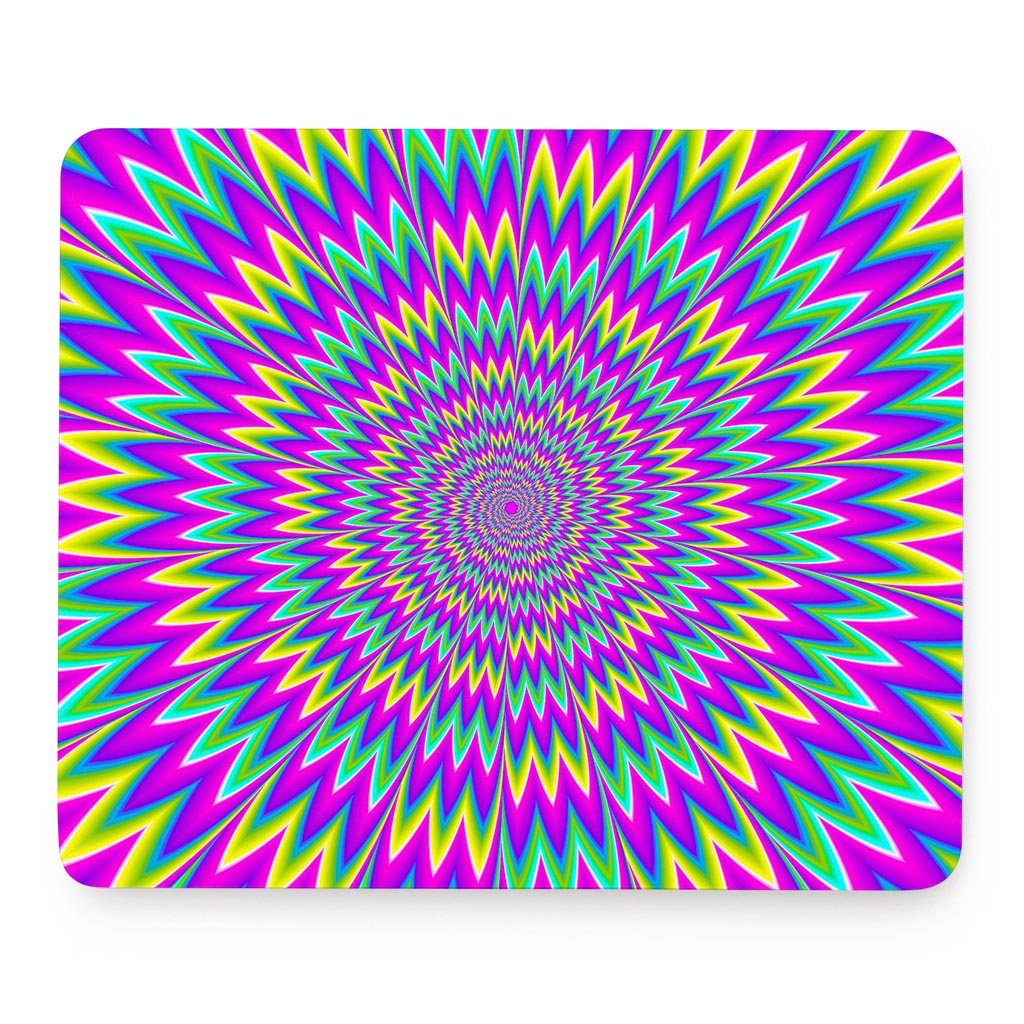 Spiky Spiral Moving Optical Illusion Mouse Pad