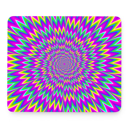Spiky Spiral Moving Optical Illusion Mouse Pad