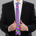 Spiky Spiral Moving Optical Illusion Necktie
