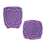 Spiky Spiral Moving Optical Illusion Office Chair Cover