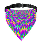 Spiky Spiral Moving Optical Illusion Over The Collar Dog Bandana