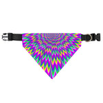 Spiky Spiral Moving Optical Illusion Over The Collar Dog Bandana