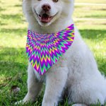 Spiky Spiral Moving Optical Illusion Over The Collar Dog Bandana