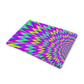 Spiky Spiral Moving Optical Illusion Pet Cooling Mat Cover