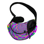 Spiky Spiral Moving Optical Illusion Pet Sling Carrier