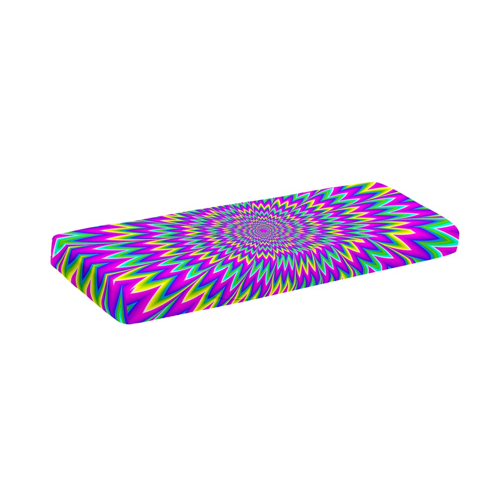 Spiky Spiral Moving Optical Illusion Piano Keyboard Cover