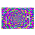 Spiky Spiral Moving Optical Illusion Placemat