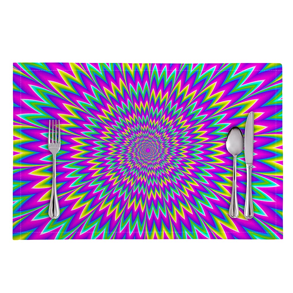 Spiky Spiral Moving Optical Illusion Placemat