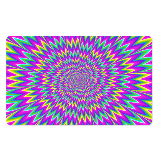 Spiky Spiral Moving Optical Illusion Polyester Doormat