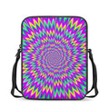Spiky Spiral Moving Optical Illusion Rectangular Crossbody Bag