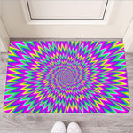 Spiky Spiral Moving Optical Illusion Rubber Doormat