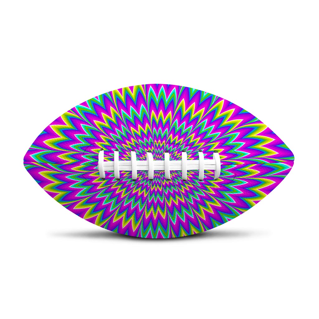 Spiky Spiral Moving Optical Illusion Rugby Ball