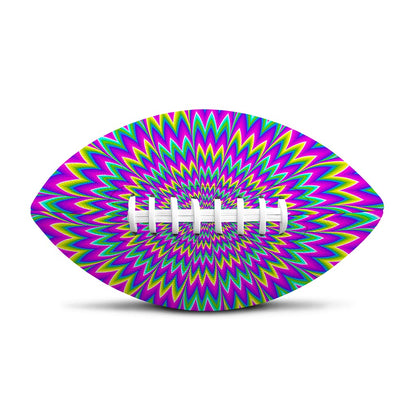 Spiky Spiral Moving Optical Illusion Rugby Ball