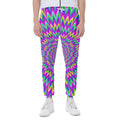 Spiky Spiral Moving Optical Illusion Joggers