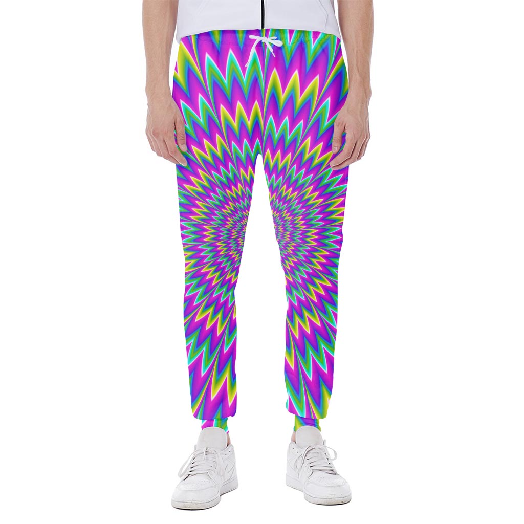 Spiky Spiral Moving Optical Illusion Scuba Joggers