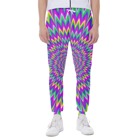 Spiky Spiral Moving Optical Illusion Scuba Joggers