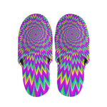 Spiky Spiral Moving Optical Illusion Slippers