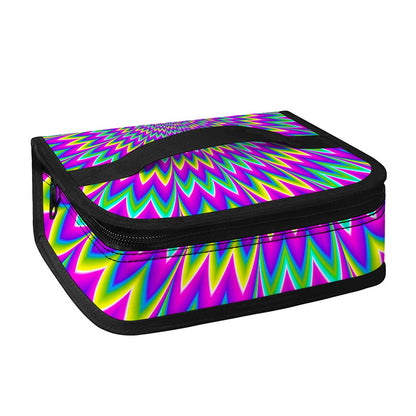 Spiky Spiral Moving Optical Illusion Small Lunch Bag
