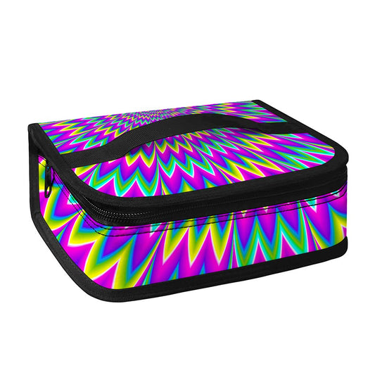 Spiky Spiral Moving Optical Illusion Small Lunch Bag