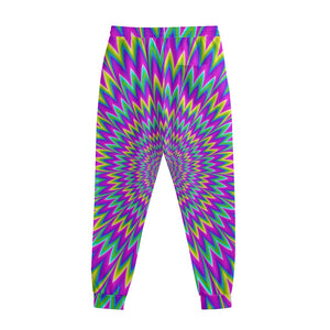 Spiky Spiral Moving Optical Illusion Sweatpants