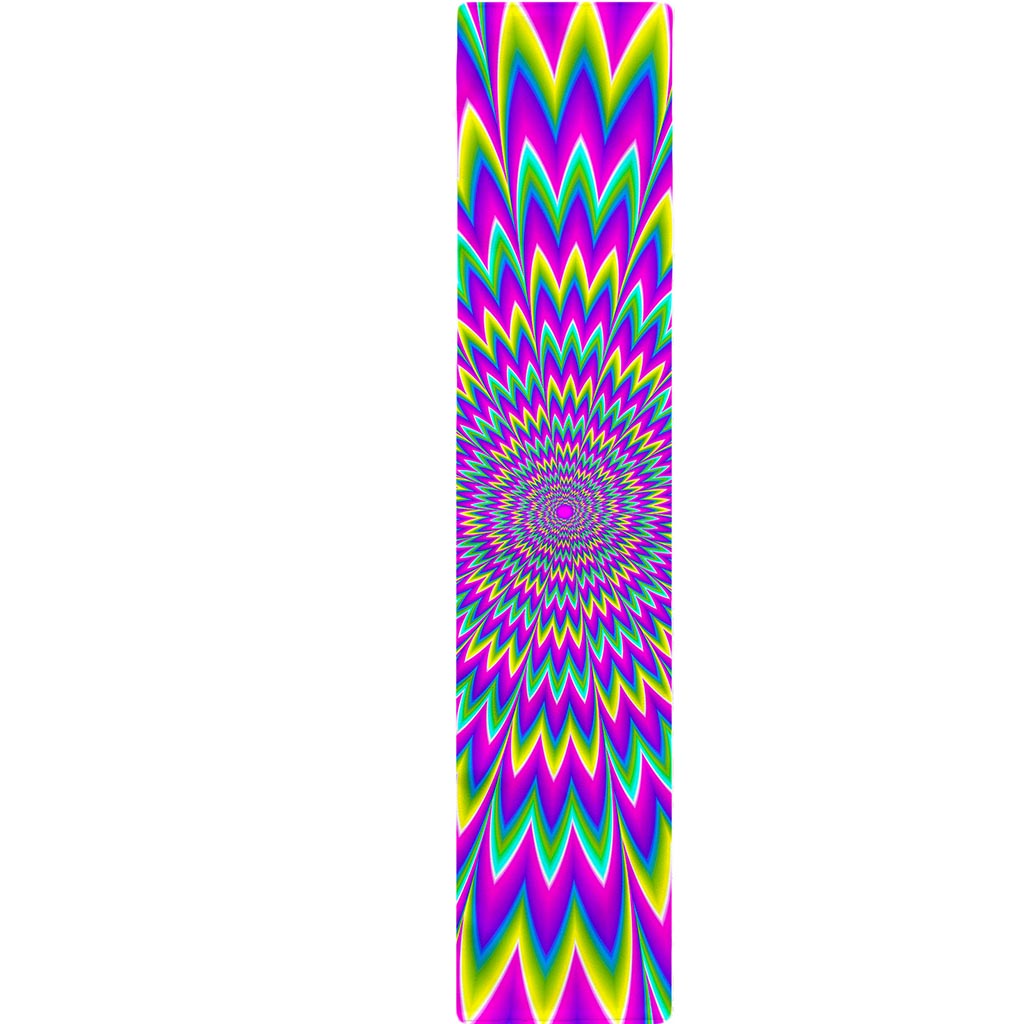 Spiky Spiral Moving Optical Illusion Table Runner